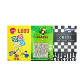 Set Of 3 In 1 Games Ludo Snakes and Ladders Chess BPInds